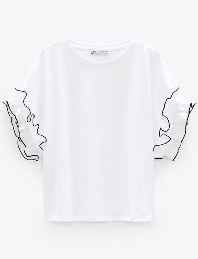 Orj Fırfır Detaylı T-shirt - ONZE