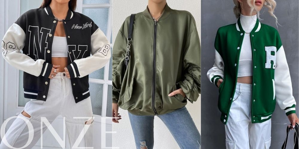 Yeşil ve kolej kadın bomber ceket nasıl kombinlenir?